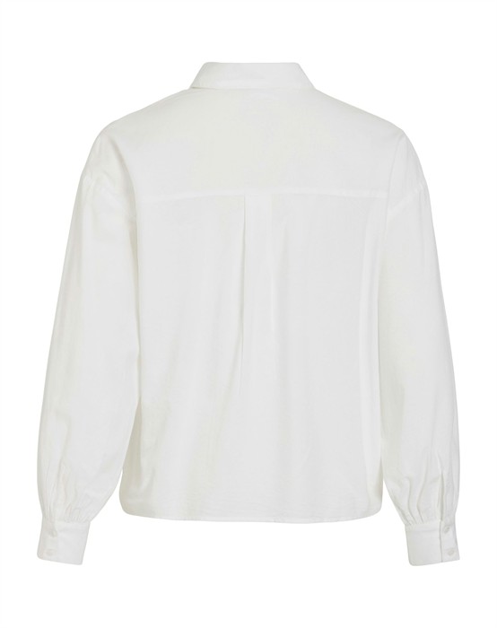 VIKima L/S Lace Skjorte - Snow White 